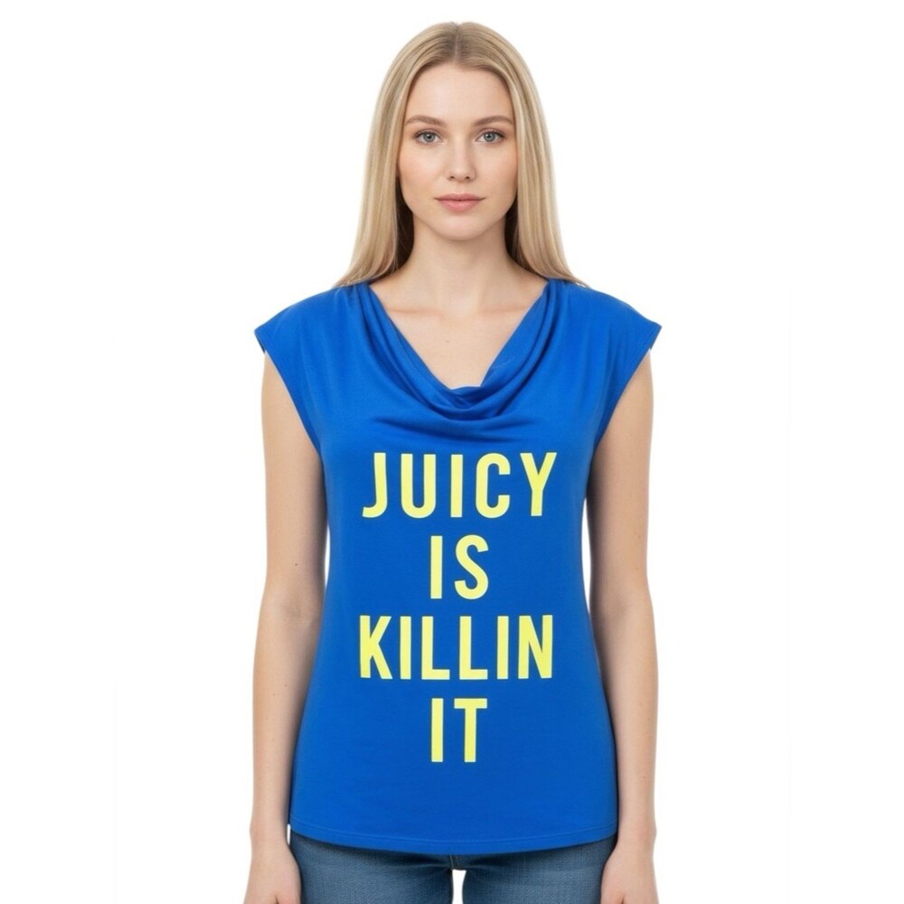 🆕Juicy Couture Sport Blue Short Sleeve Shirt
